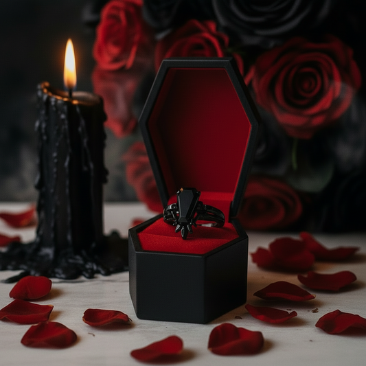 True Love Rings- 14k White Gold Limited Coffin Cut Diamond Rings