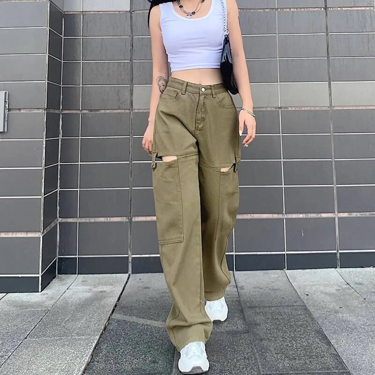Street Fashion Casual High Waist Jeans