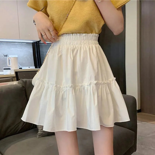Kawaii Cottage-core High Waist Mini Skirt