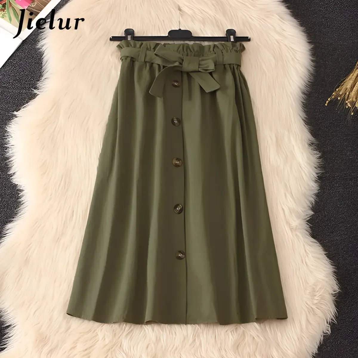 Elegant High Waist Pleated Skirts