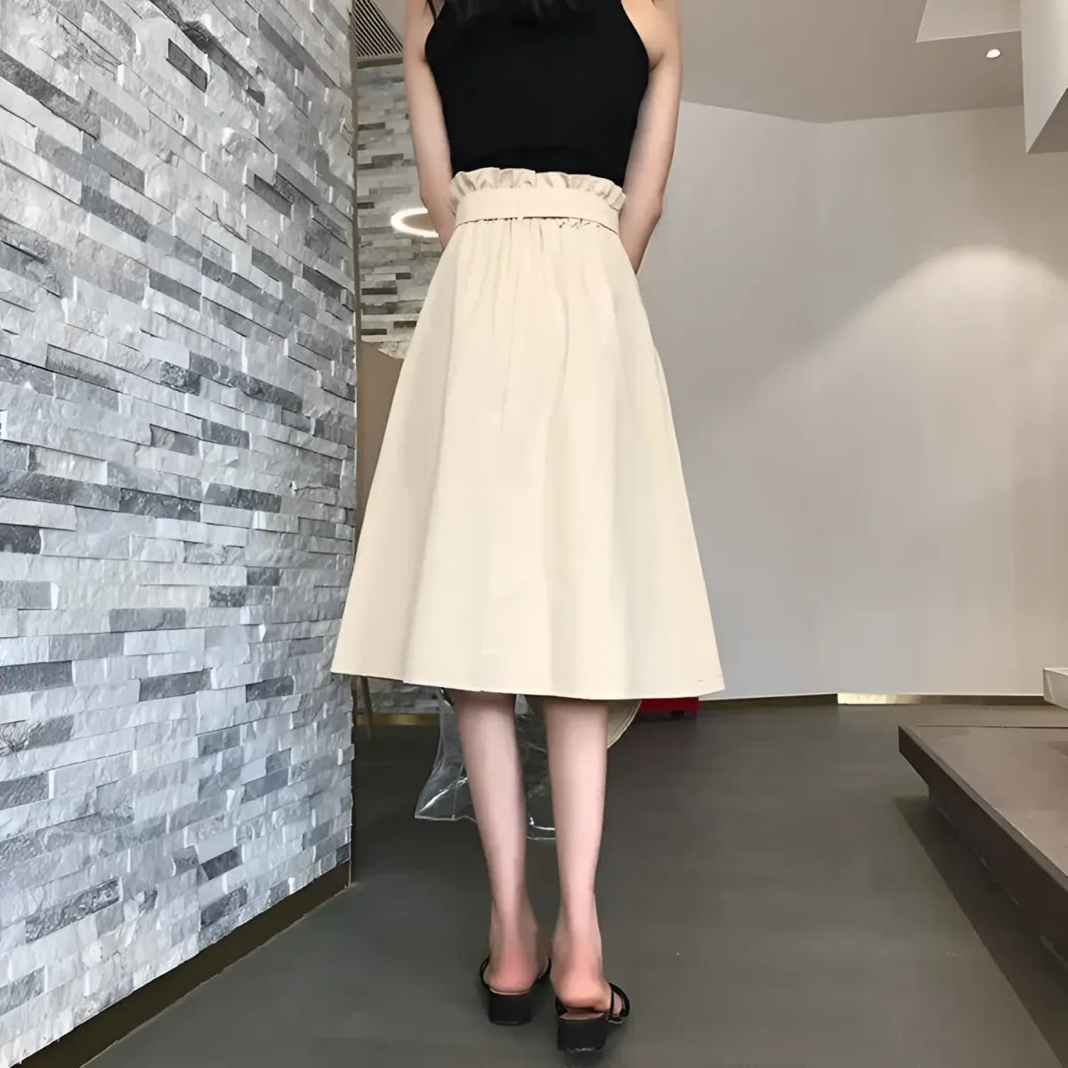 Elegant High Waist Pleated Skirts