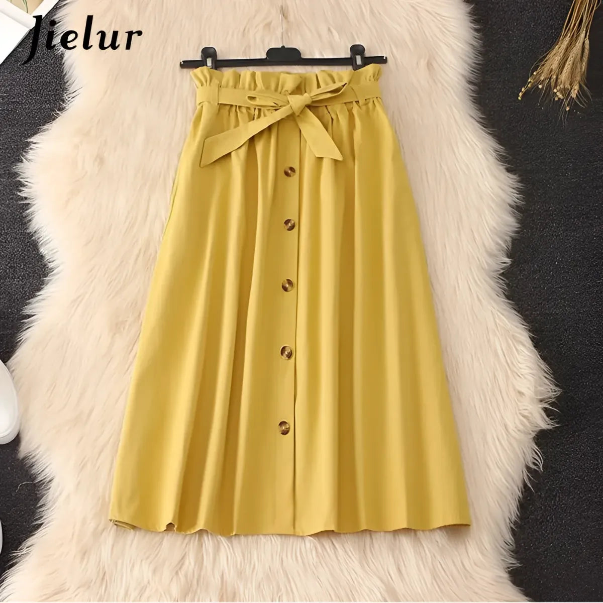 Elegant High Waist Pleated Skirts