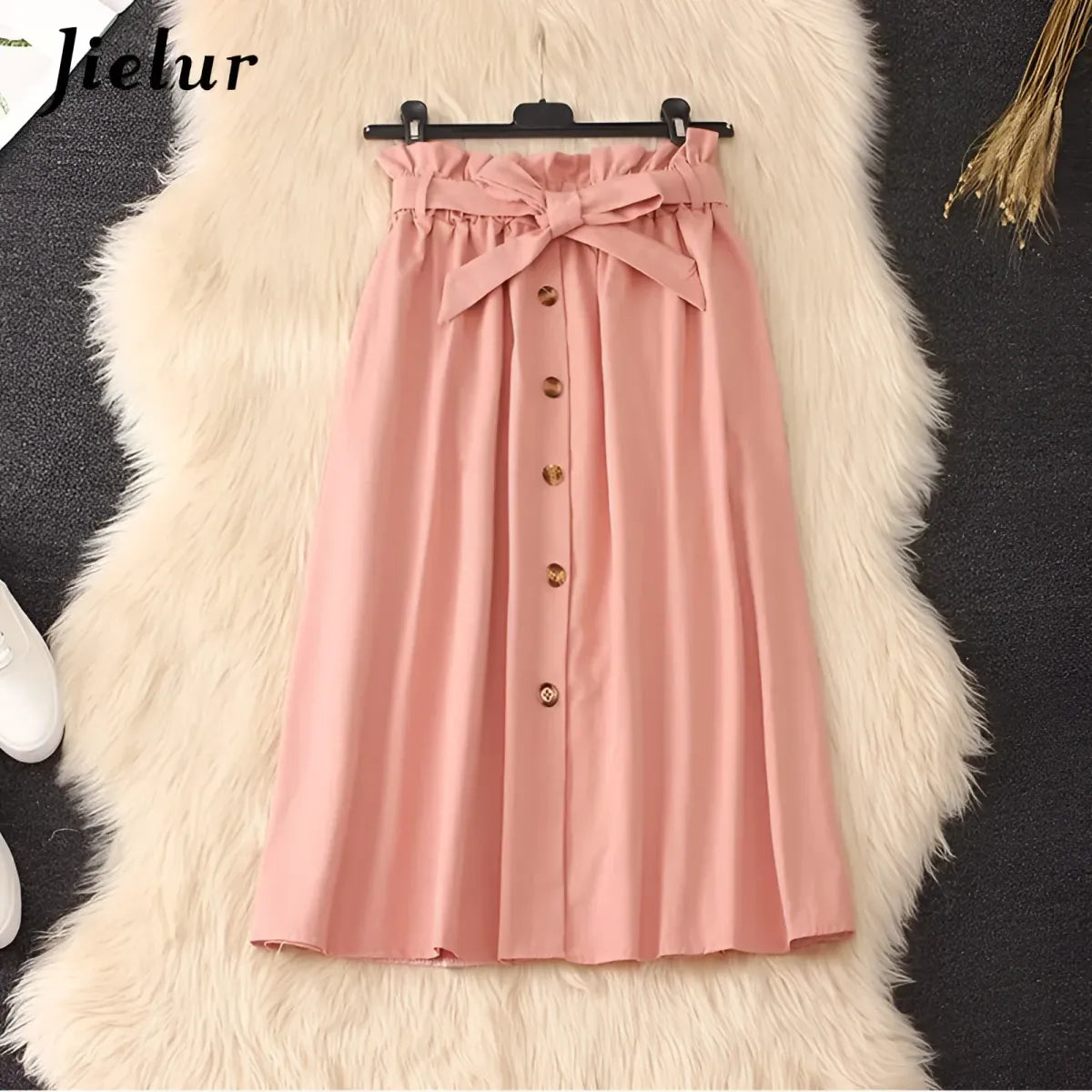 Elegant High Waist Pleated Skirts