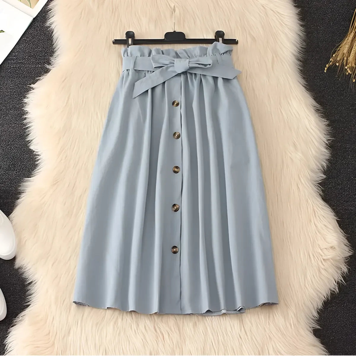 Elegant High Waist Pleated Skirts