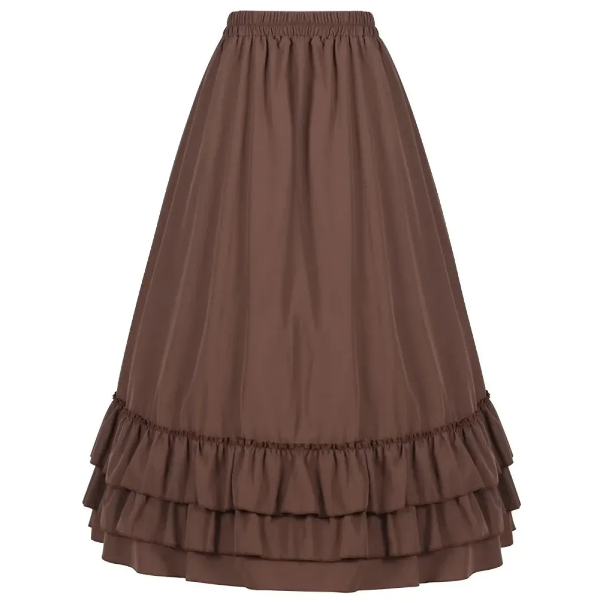 High Waist Victorian Ruffled Skirt – Gothic Steampunk