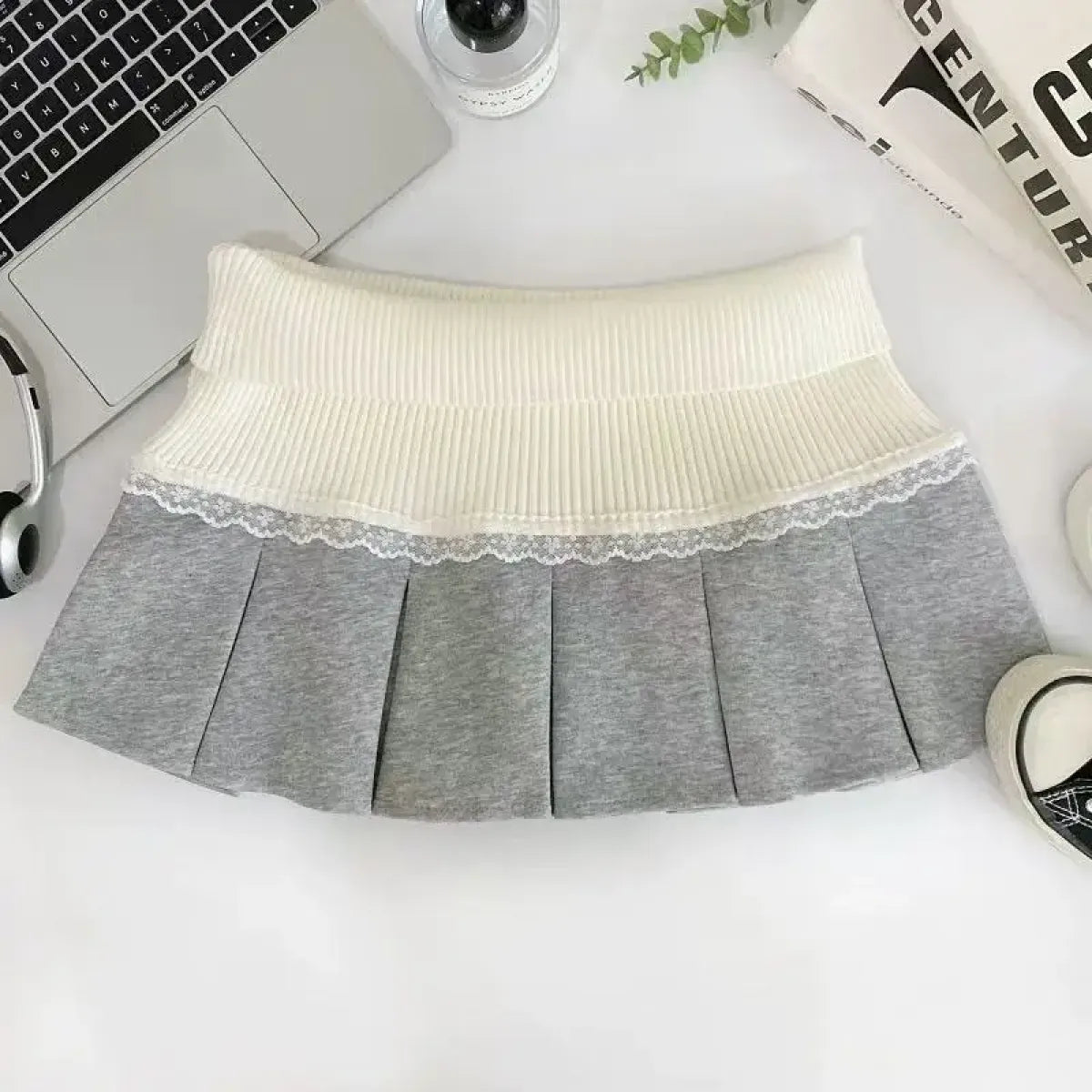 Pleated Mini Skirt – High Waist Y2K Preppy Kawaii Fashion