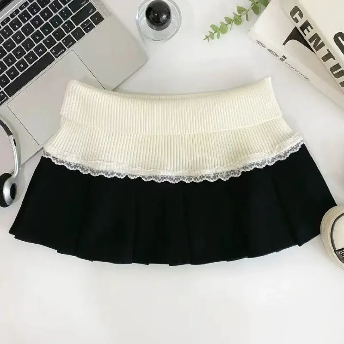 Pleated Mini Skirt – High Waist Y2K Preppy Kawaii Fashion