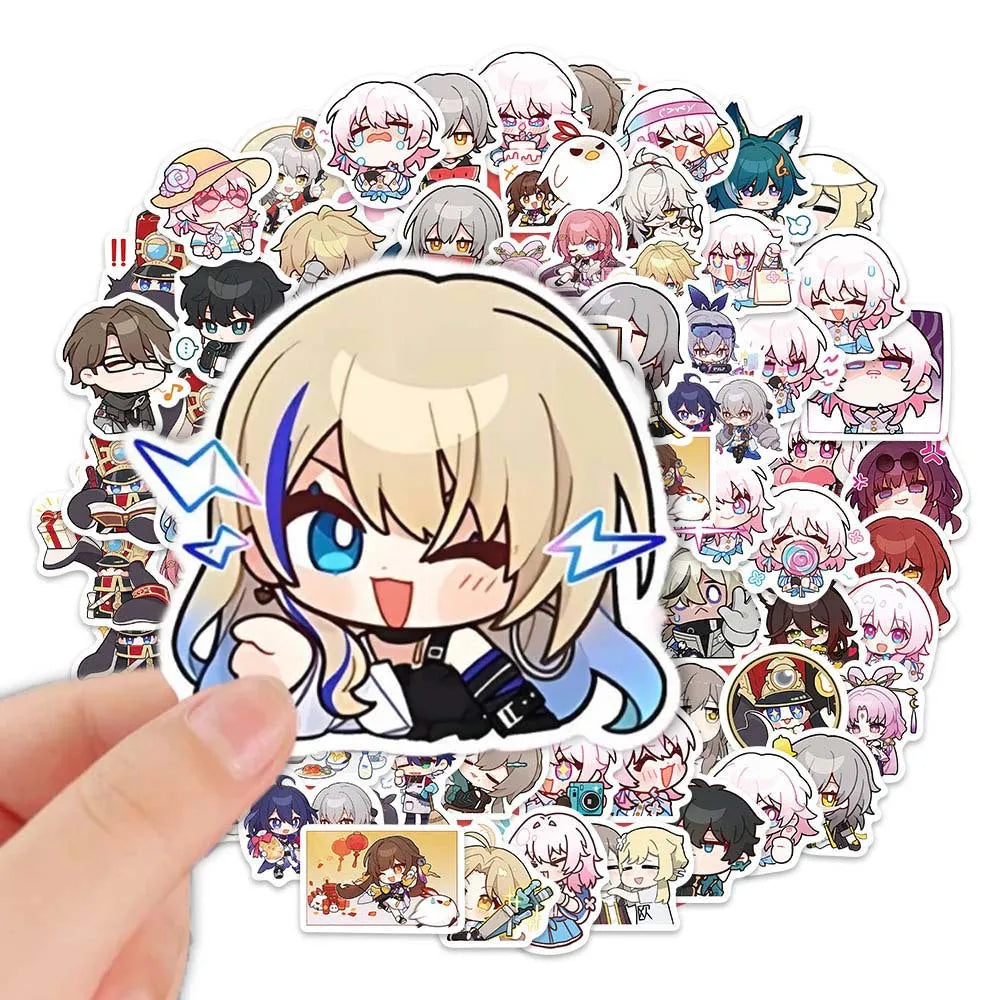 Honkai Star Rail Figure Stickers Pack: Anime Graffiti Decals