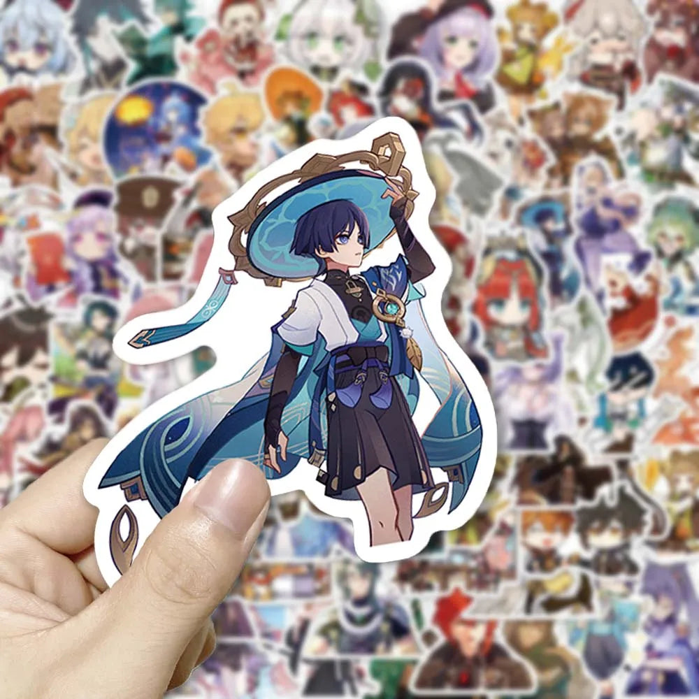 Honkai Star Rail Figure Stickers Pack: Anime Graffiti Decals