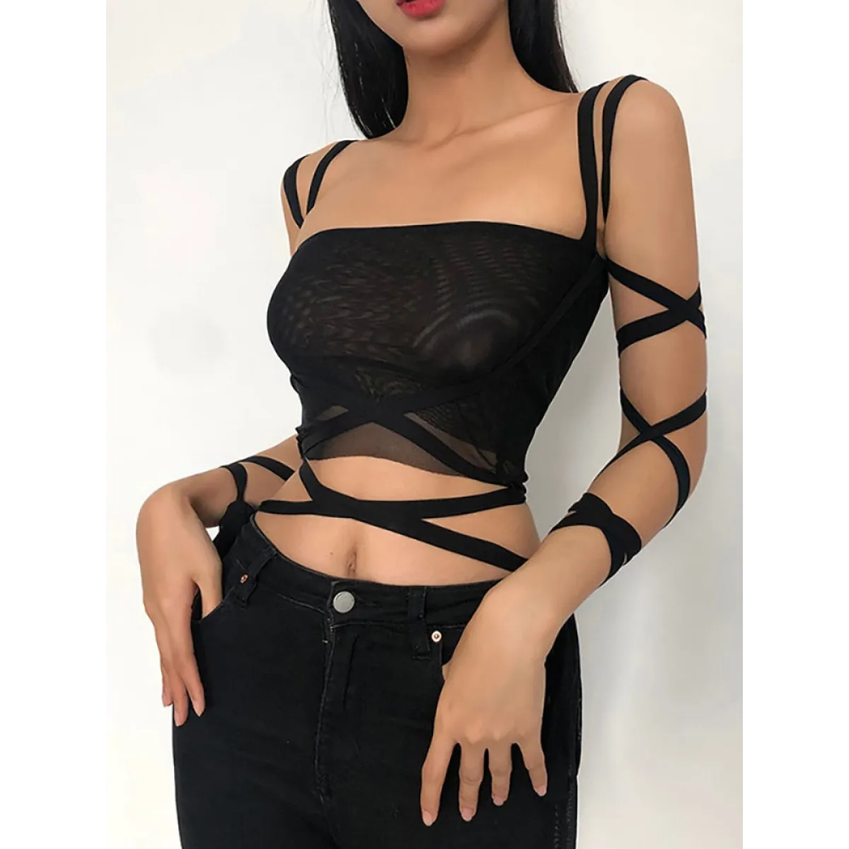 Dark Ice Punk Lace Camis