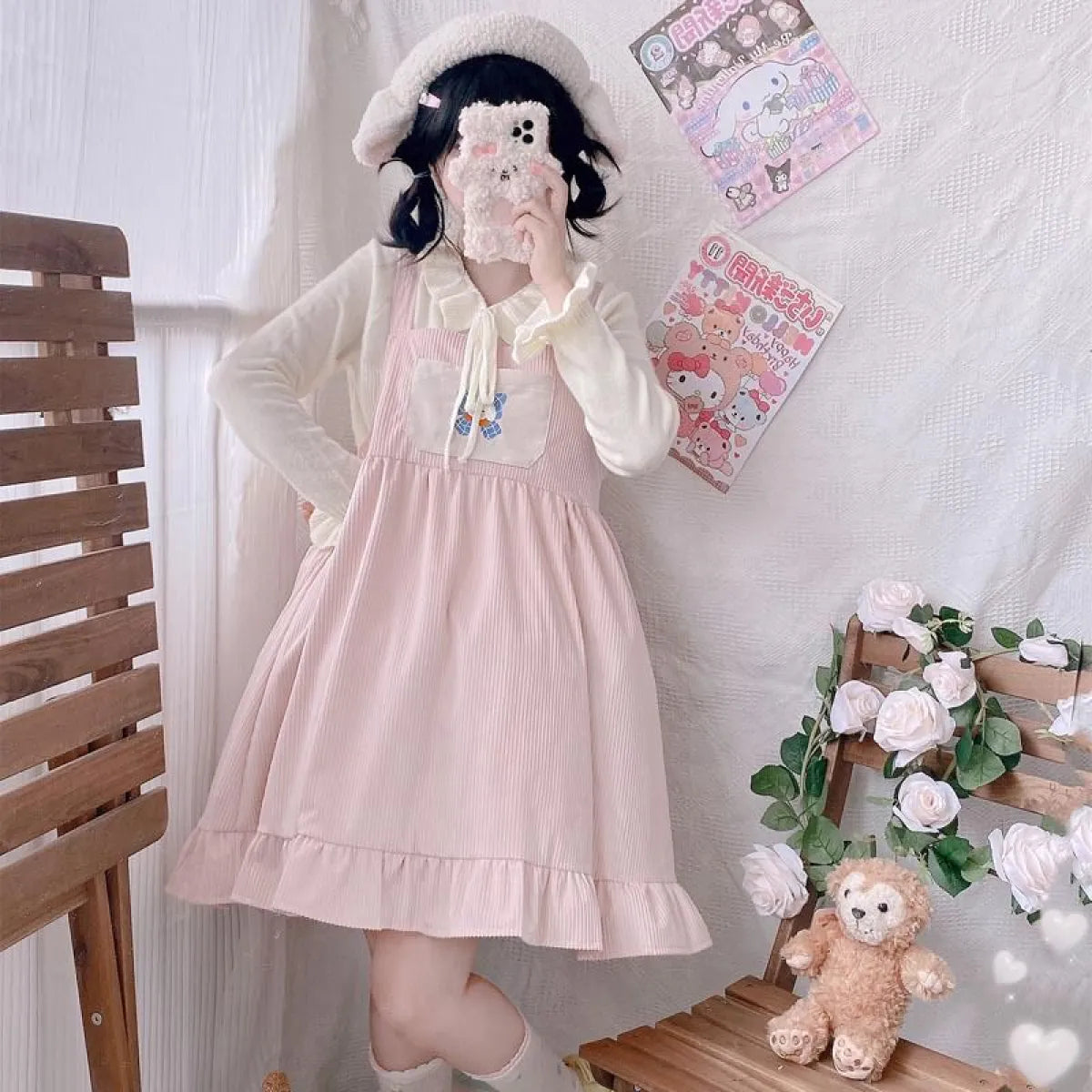 Lolita Dress With Puppy Bowknot