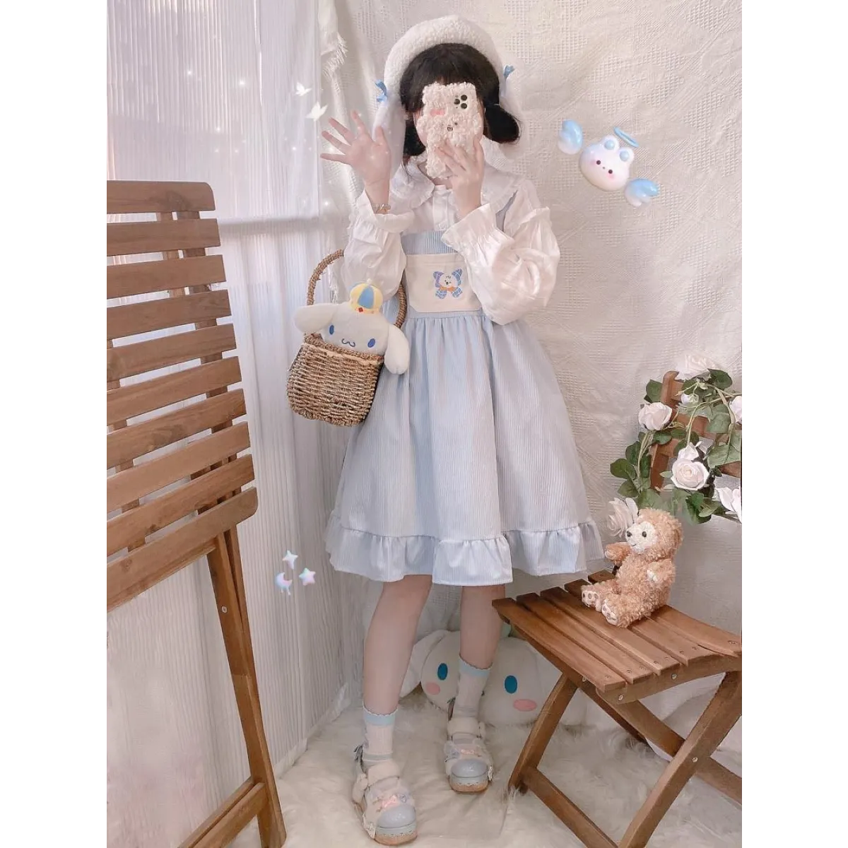 Lolita Dress With Puppy Bowknot