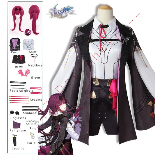 Kafka Cosplay Costume - Honkai: Star Rail Anime Game - Sweet Combat Uniform