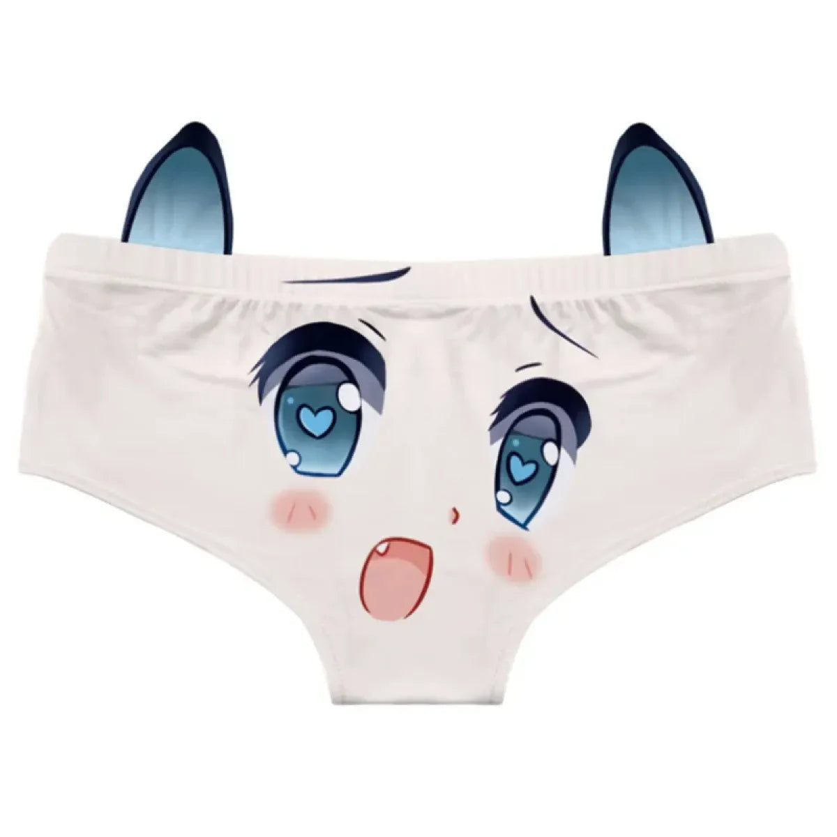 Kawaii Cat Ear Cotton Low Waist Panties