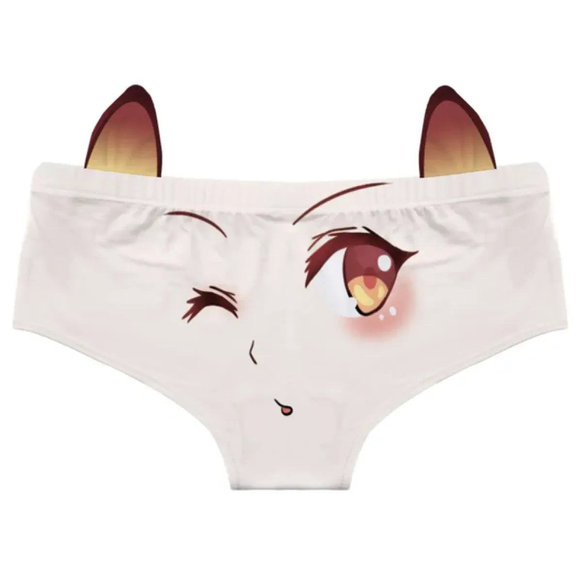 Kawaii Cat Ear Cotton Low Waist Panties