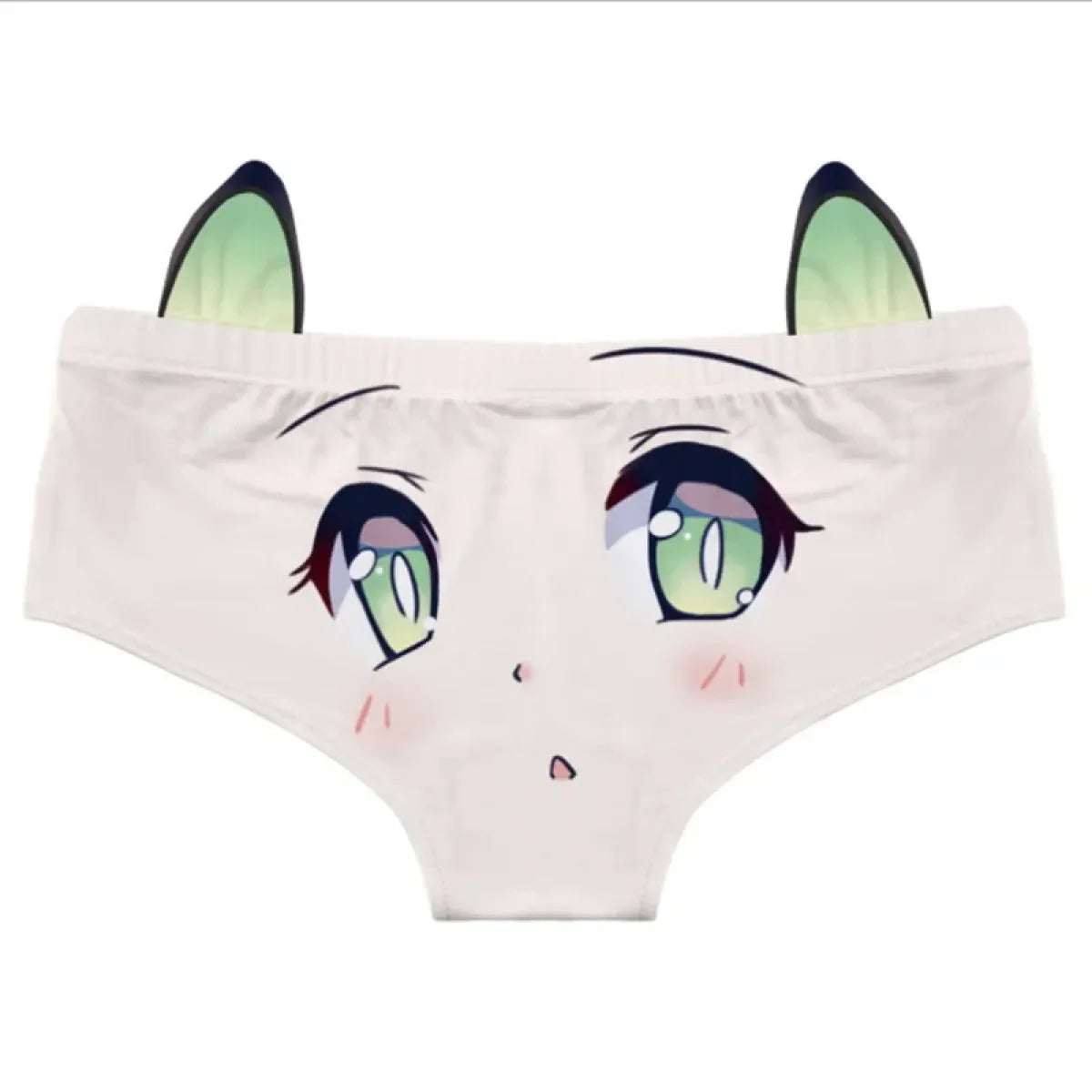 Kawaii Cat Ear Cotton Low Waist Panties