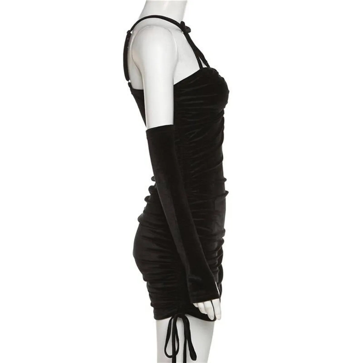 Kawaii Drawstring Mini Dress