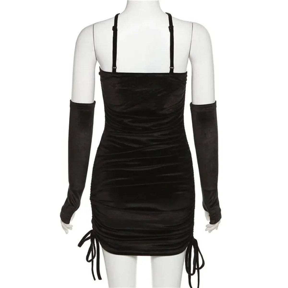 Kawaii Drawstring Mini Dress