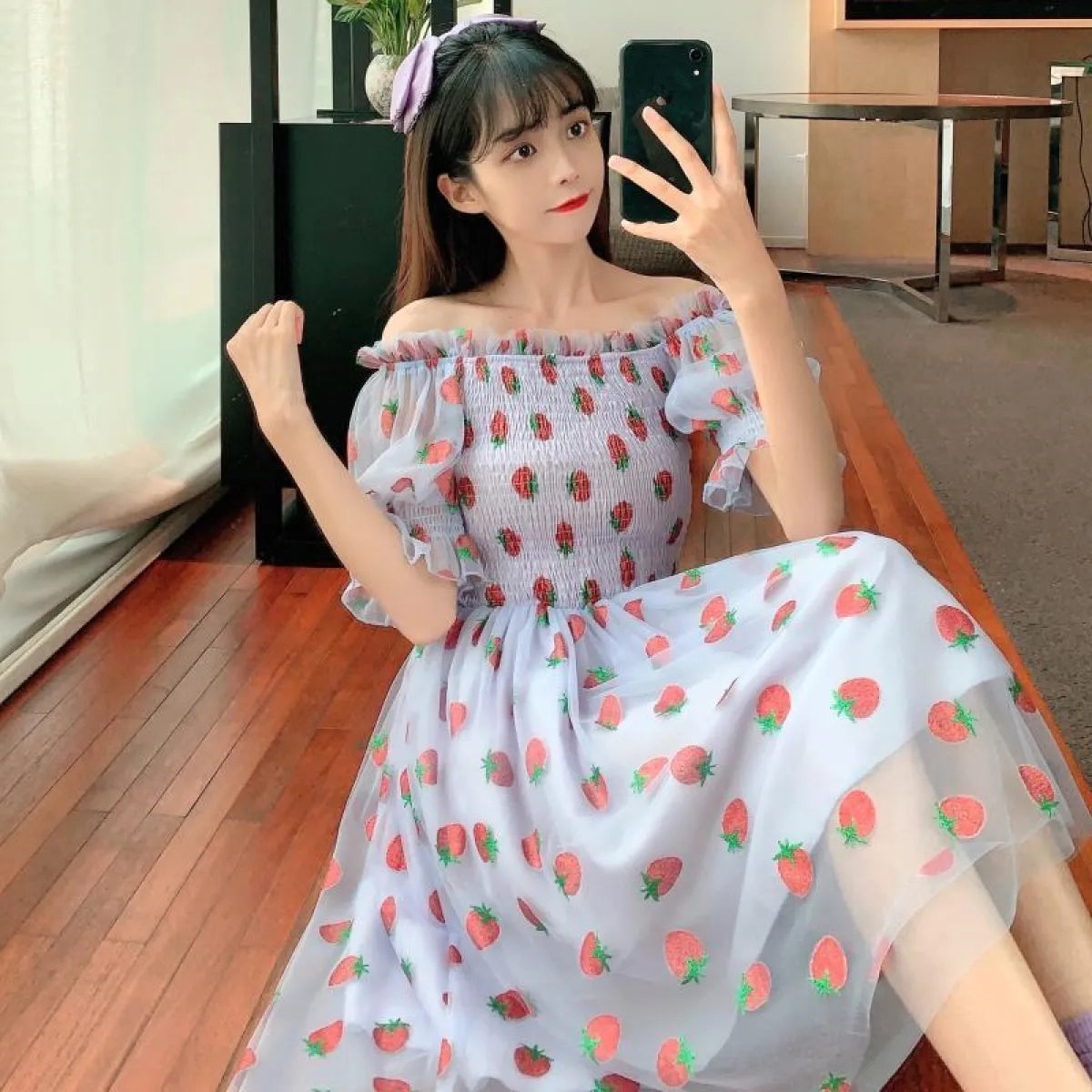 Kawaii Strawberry Dress