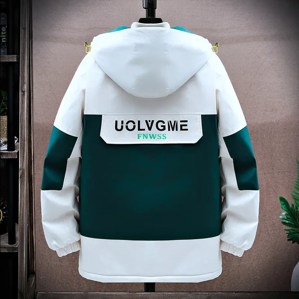 Men's Color-Block Hooded Jacket