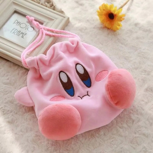 Kawaii Star Kirby Plush Cosmetic Bag