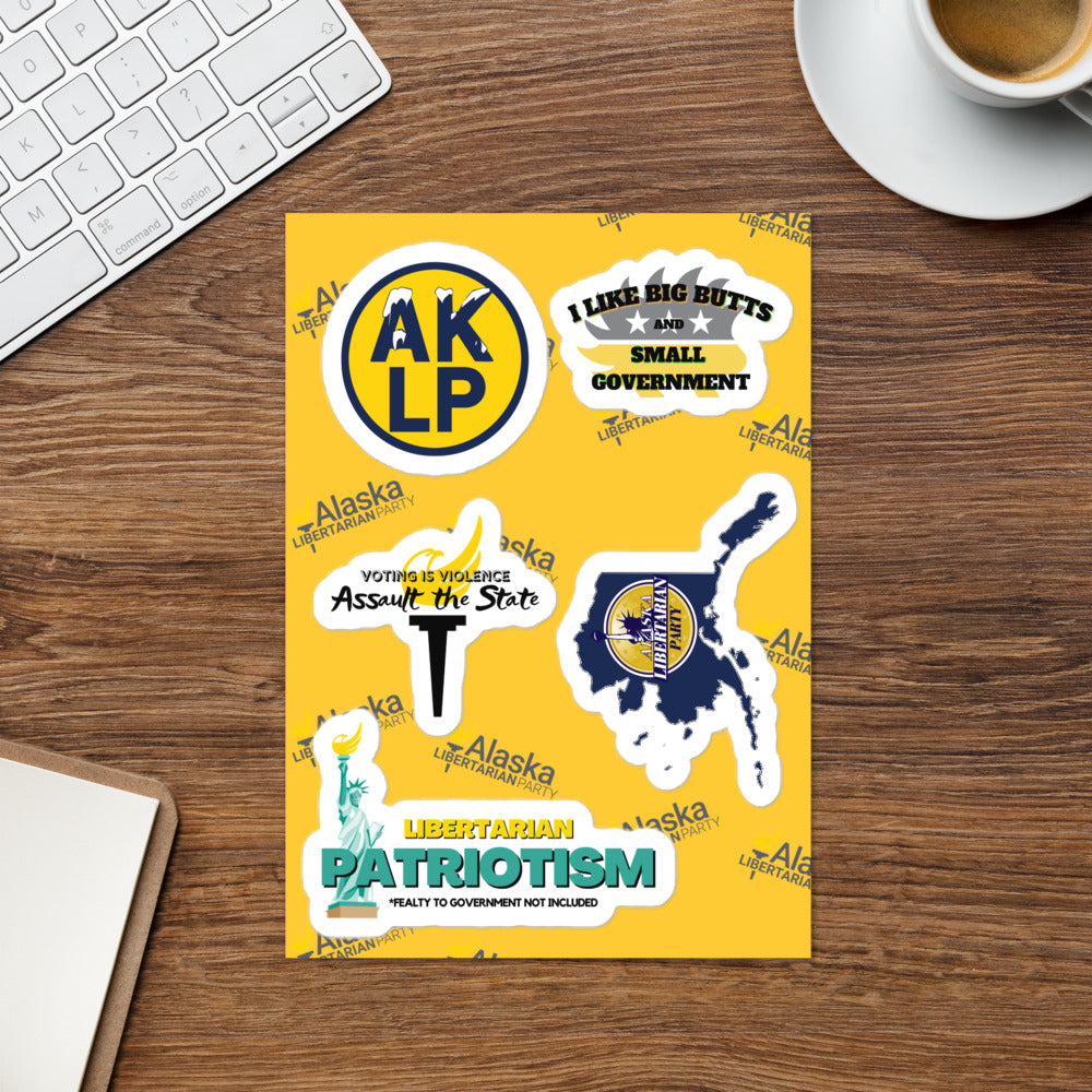 Alaska LP Sticker sheet