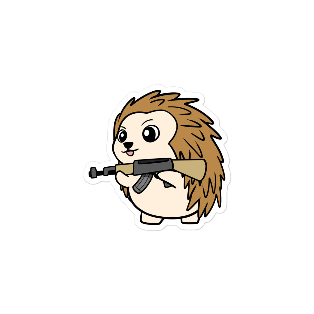 AK Porcupine Cartoon Bubble-free stickers