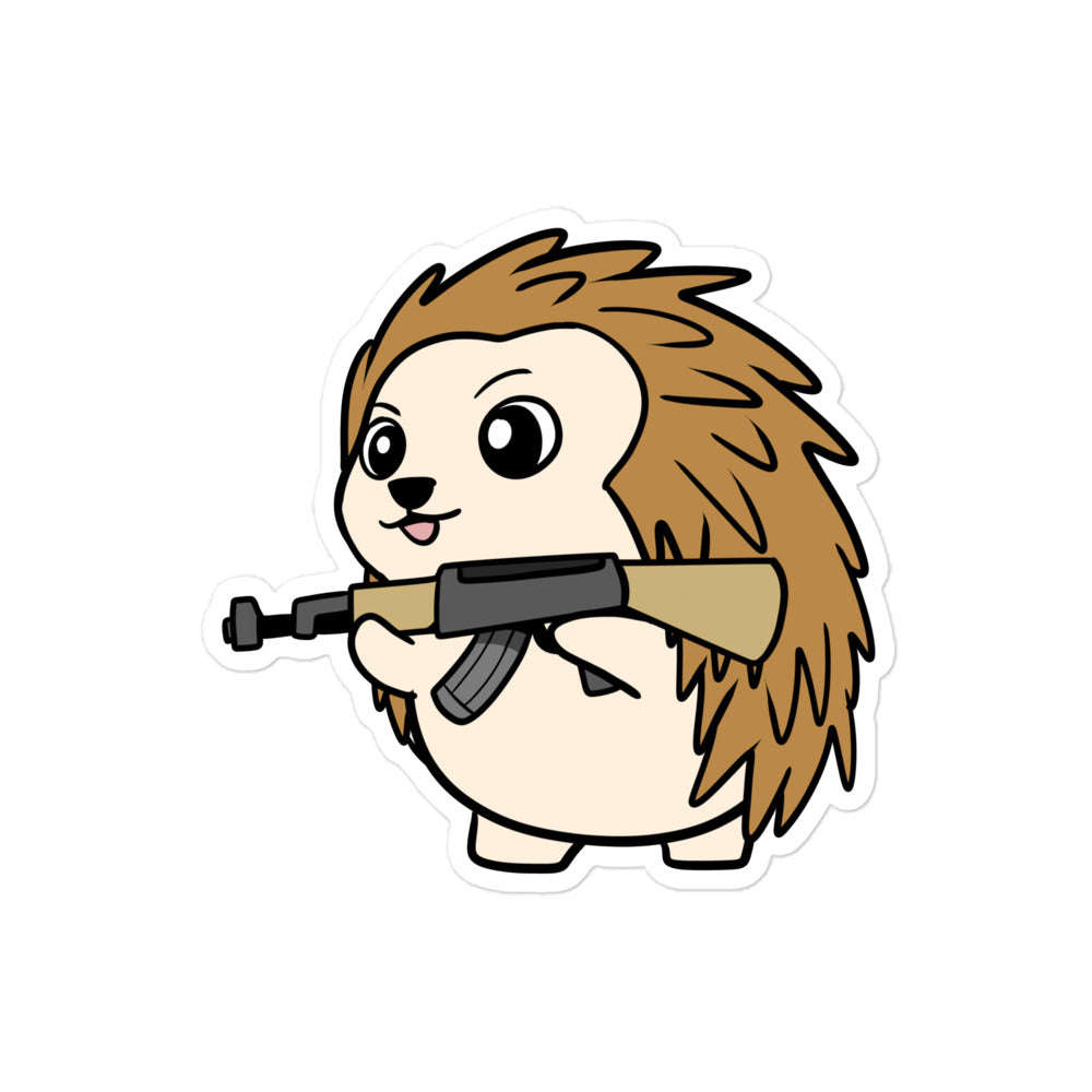 AK Porcupine Cartoon Bubble-free stickers