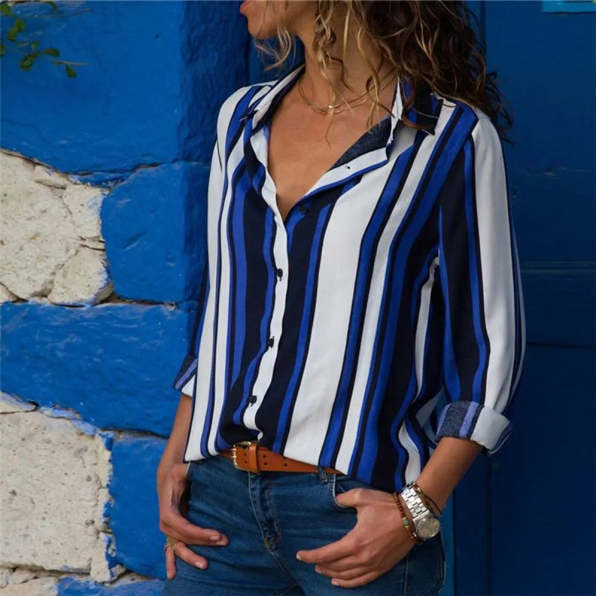 Korean Office Chiffon Blouse
