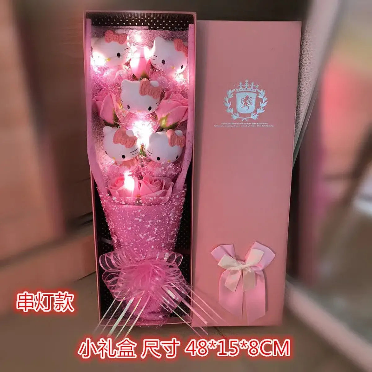 LED Light Hello Kitty Bouquet - My Melody, Cinnamoroll, Kuromi Edition