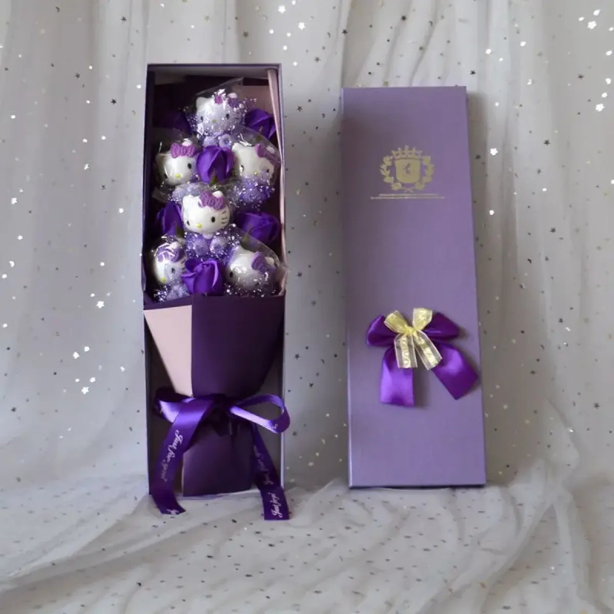 LED Light Hello Kitty Bouquet - My Melody, Cinnamoroll, Kuromi Edition