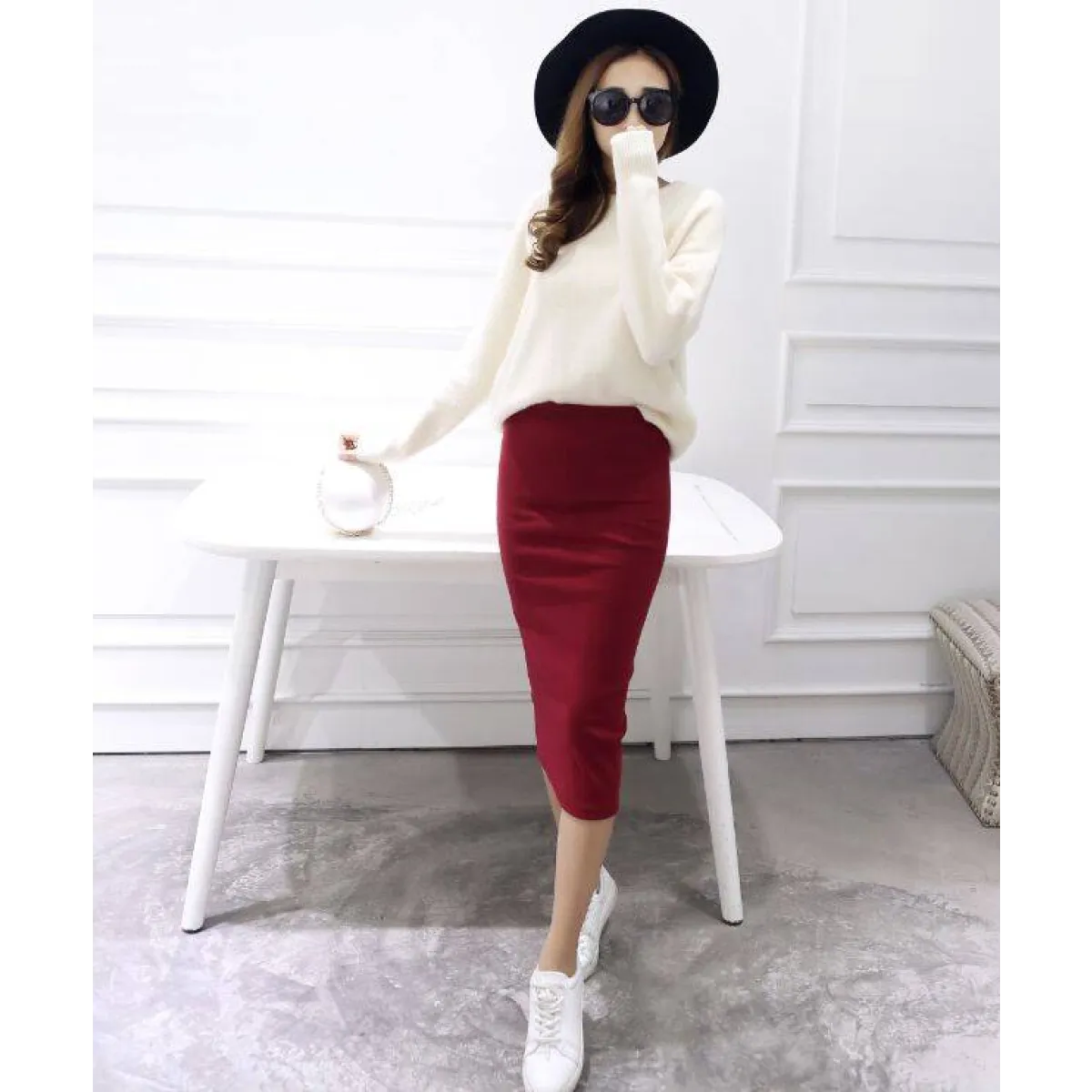 Long Midi Pencil Skirts