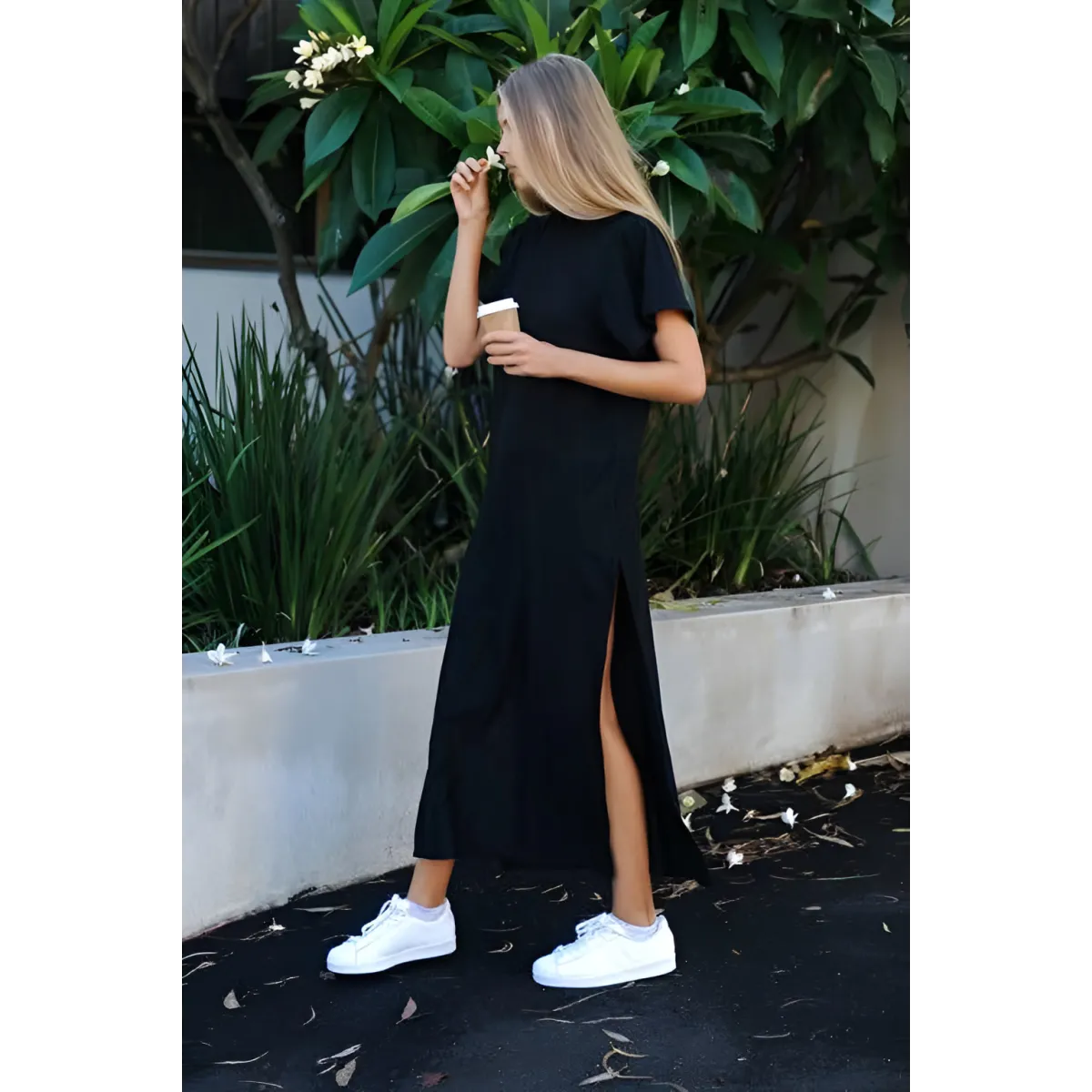 Long Split Dress