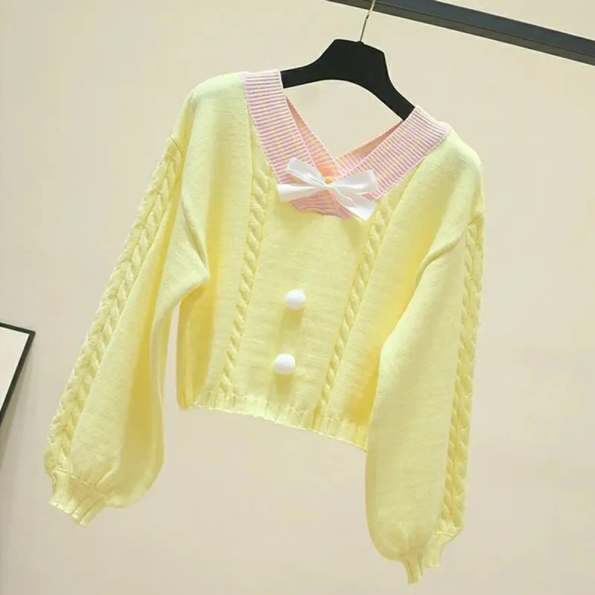 Lucy Lou Style Knit Crop Sweater