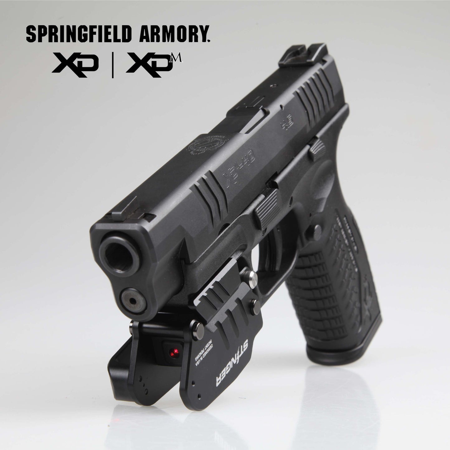 Stinger HL-GL Concealment Laser Sight System: Trigger Guard Protection, Minimalist Carry Holster (Rechargeable GREEN Laser - HDPE Body)