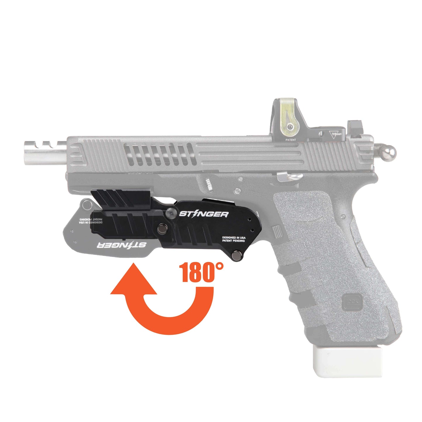 Stinger HL-GL Concealment Laser Sight System: Trigger Guard Protection, Minimalist Carry Holster (Rechargeable GREEN Laser - HDPE Body)