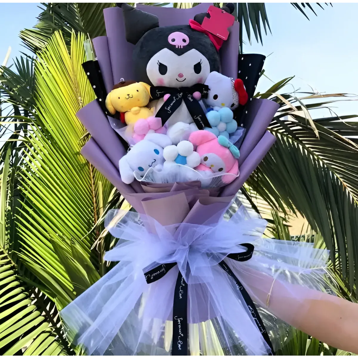 Plush Bouquet - My Melody, Kuromi, Cinnamoroll, KT Cat