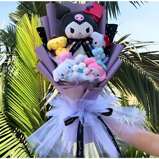 Plush Bouquet - My Melody, Kuromi, Cinnamoroll, KT Cat