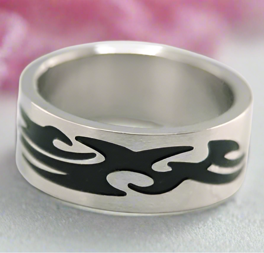 Men Gothic Style Stainless Steel Ring Band