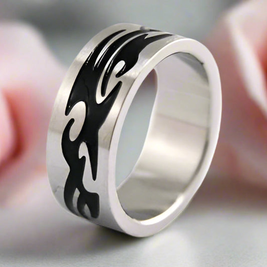 Men Gothic Style Stainless Steel Ring Band