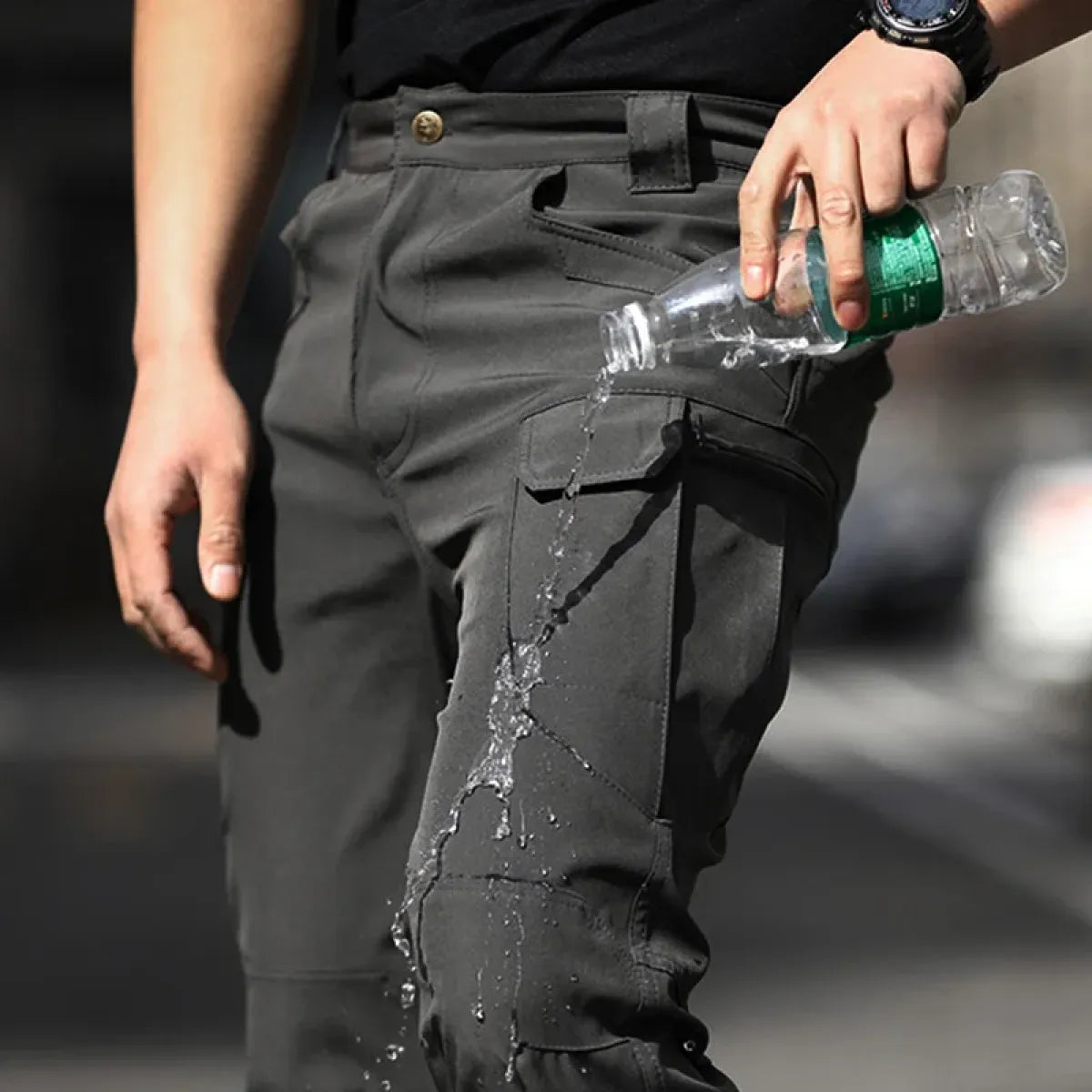 Men's Cargo Pants – Waterproof, Multi-Pocket Casual Trousers