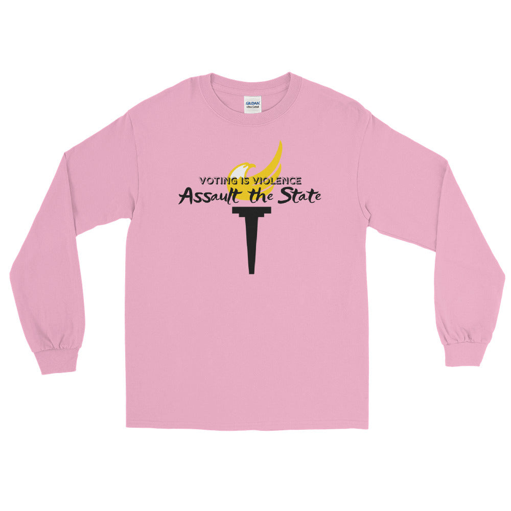 Voting is Violence - Assault the State - Alaska LP Long Sleeve Shirt