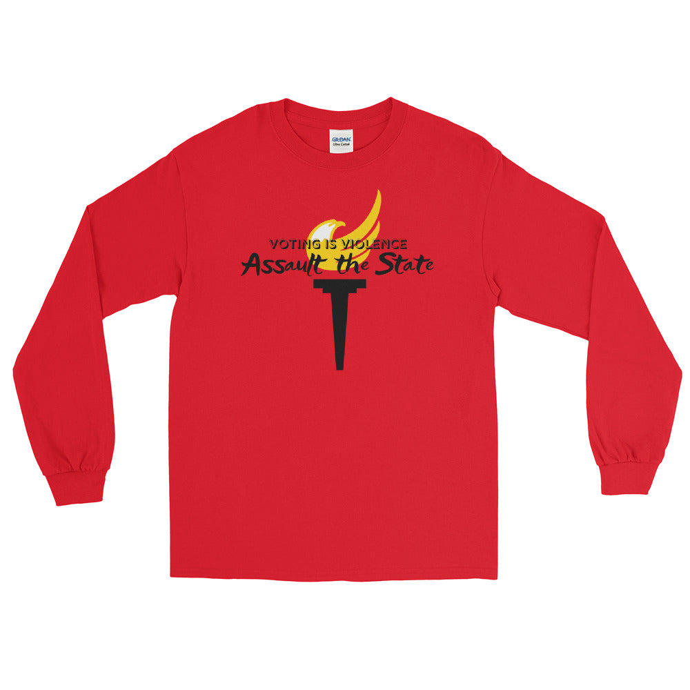 Voting is Violence - Assault the State - Alaska LP Long Sleeve Shirt