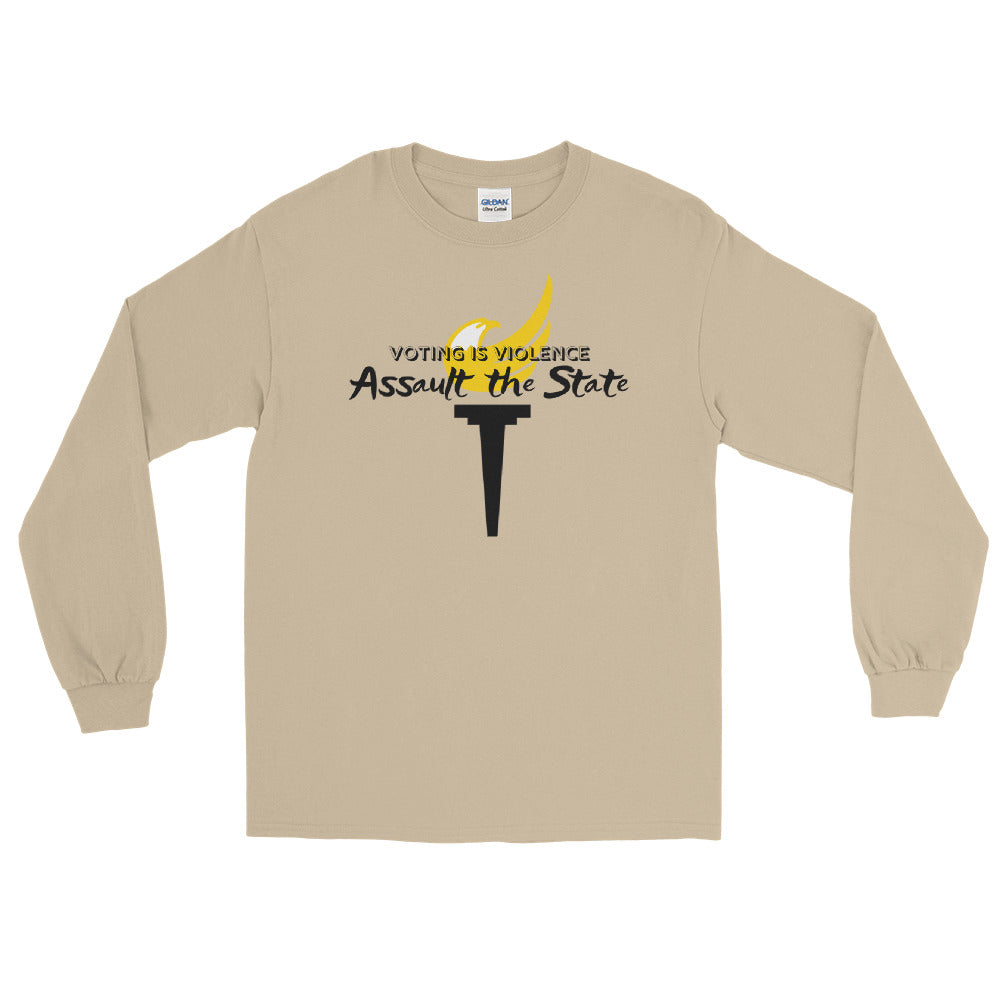 Voting is Violence - Assault the State - Alaska LP Long Sleeve Shirt