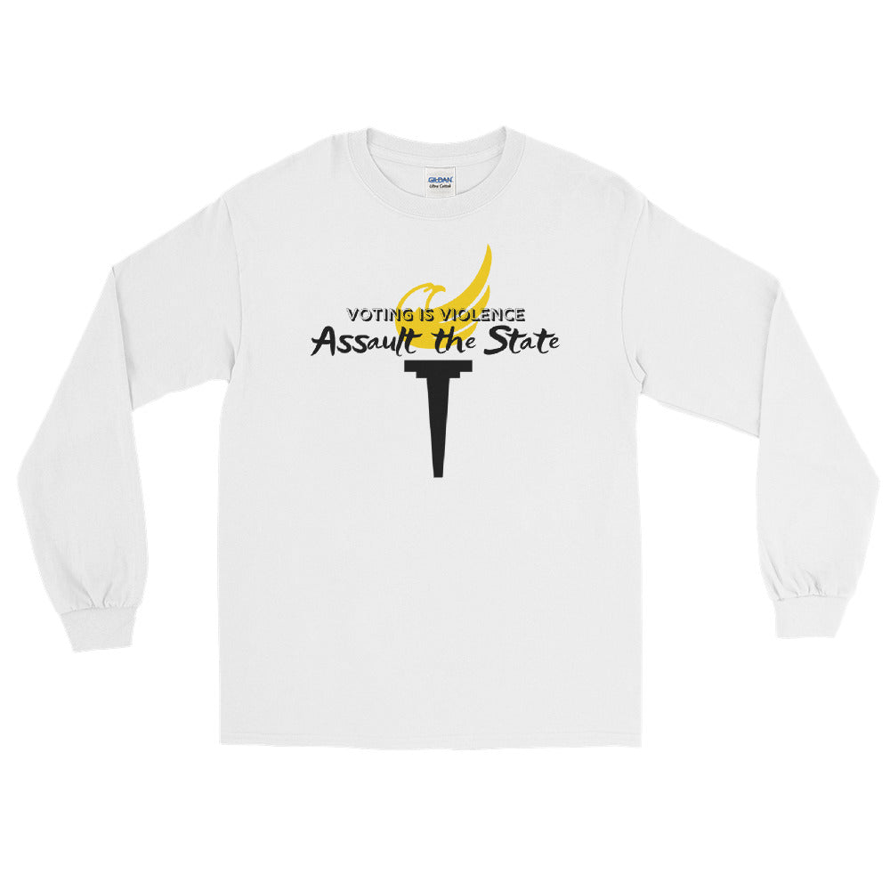 Voting is Violence - Assault the State - Alaska LP Long Sleeve Shirt