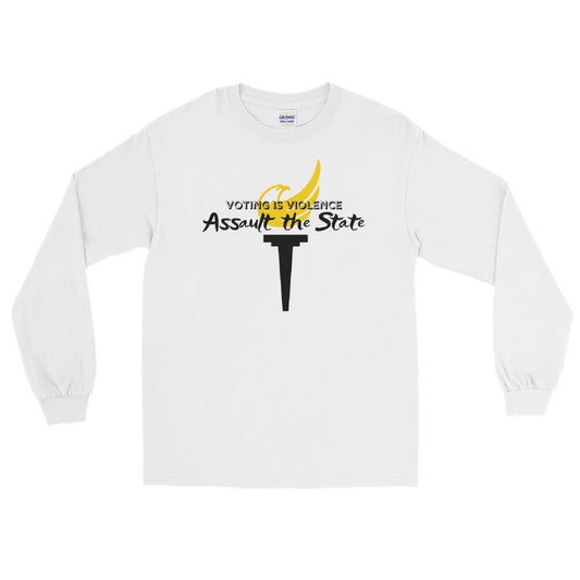 Voting is Violence - Assault the State - Alaska LP Long Sleeve Shirt