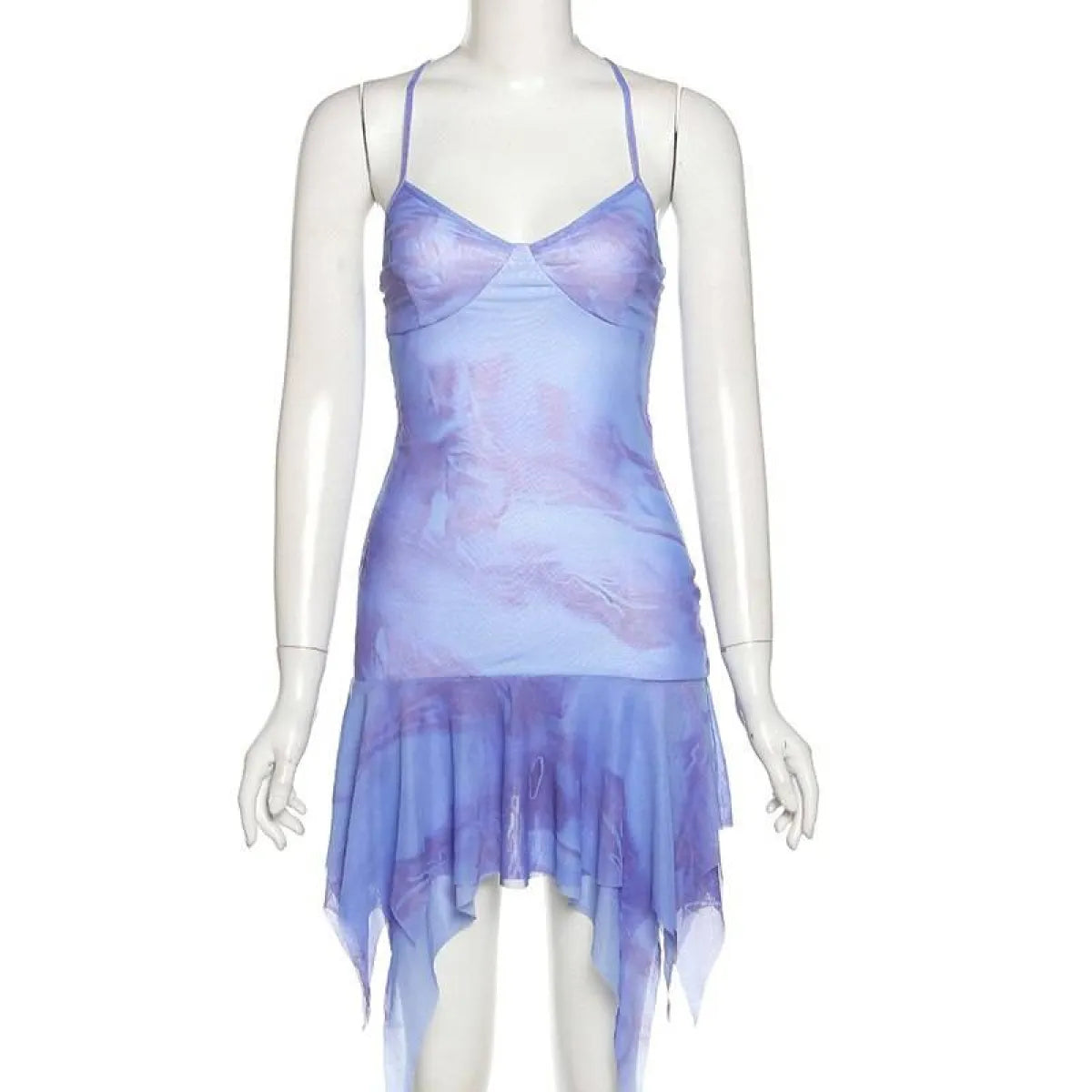 Mesh Slip Mini Dress