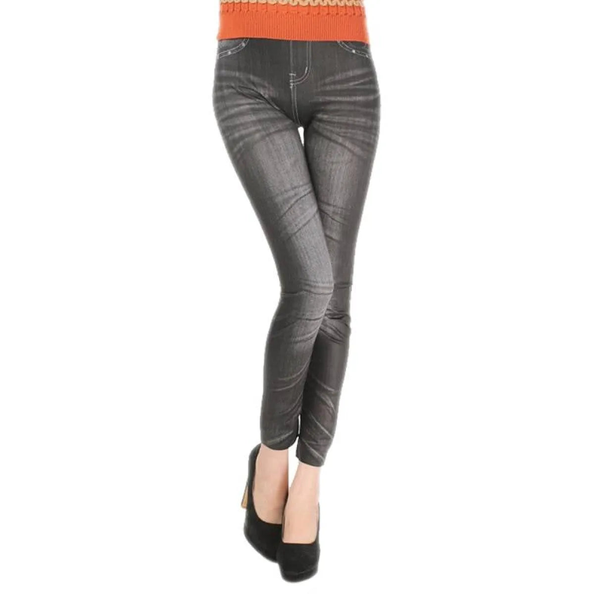 Women's Skinny Mid Waist Jeans