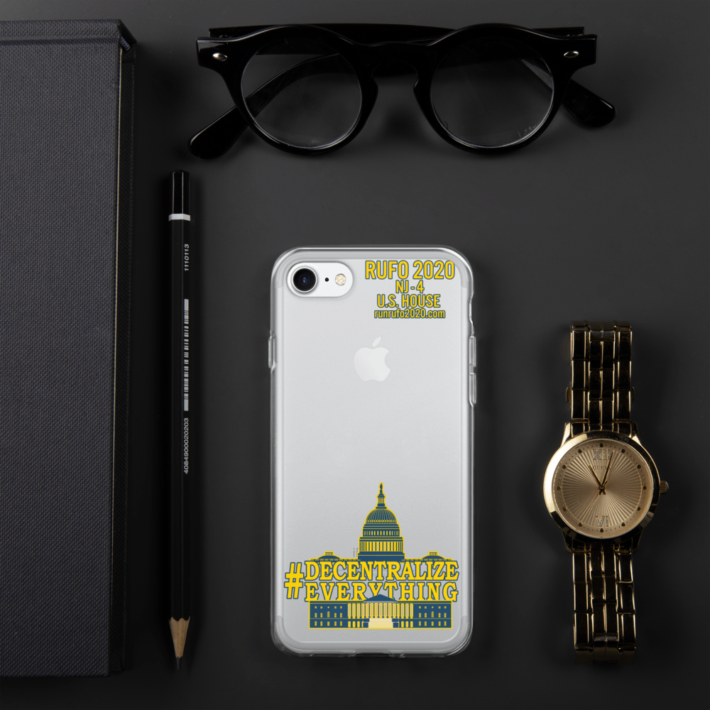 #Decentralize Everything Michael Rufo for Congress iPhone Case
