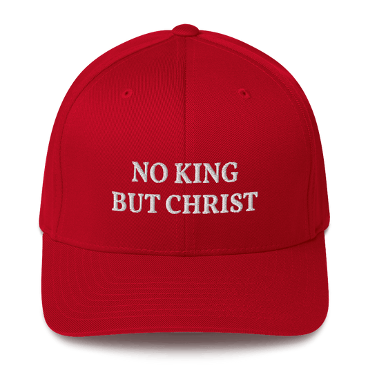 AnarchoChristian - No KIng but Christ FlexFit Hat